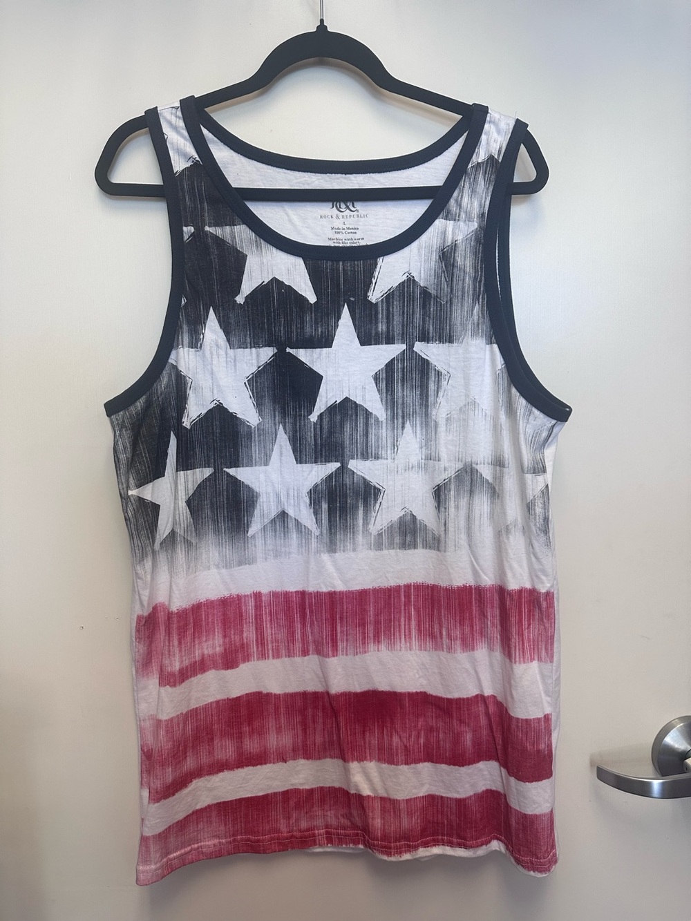 Rock & Republic White Cotton Care Label Tee